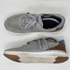 Kizik Lima Hands Free Sneakers Mens Size 11 Gray Brown Knit Shoes Sneakers